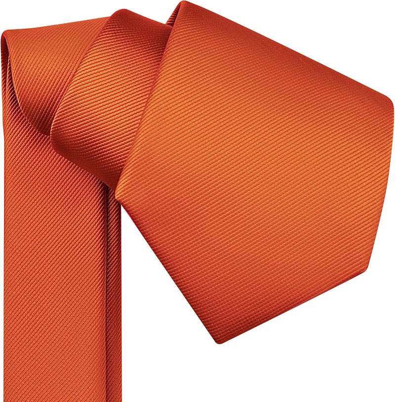 Branduce 3.15"（8cm） Men's Solid Color Formal Woven Necktie + Gift Box - Image 3